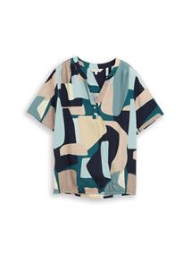 Bluse mit Muster abstract stripe print