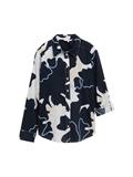 Bluse mit Muster big floral shapes design