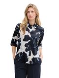 Bluse mit Muster big floral shapes design