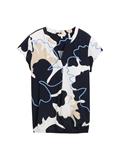 Bluse mit Muster big floral shapes design