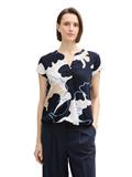 Bluse mit Muster big floral shapes design