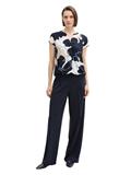 Bluse mit Muster big floral shapes design
