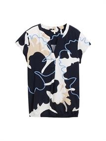 Bluse mit Muster big floral shapes design
