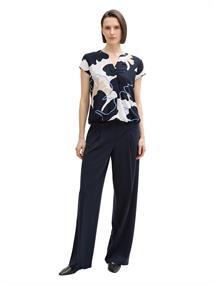 Bluse mit Muster big floral shapes design