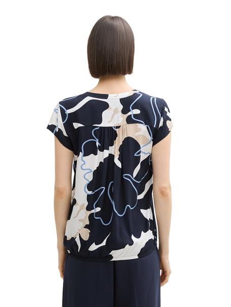 Bluse mit Muster big floral shapes design