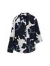 Bluse mit Muster big floral shapes design