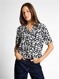 Bluse mit Muster blue ginkgo minimal