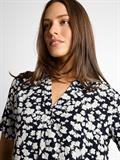Bluse mit Muster blue ginkgo minimal