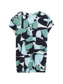 Bluse mit Muster green dots and shapes design