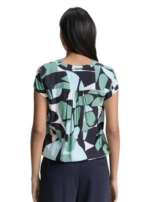 bluse-mit-muster-green-dots-and-shapes-design