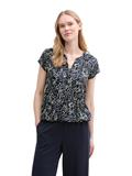 Bluse mit Muster multicolor navy dot structure