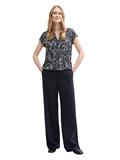 Bluse mit Muster multicolor navy dot structure