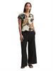 Bluse mit Muster neutral cut leaves design