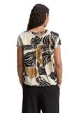 Bluse mit Muster neutral cut leaves design