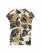 Bluse mit Muster neutral cut leaves design