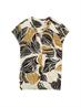 Bluse mit Muster neutral cut leaves design