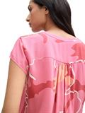 Bluse mit Muster pink big floral shapes design