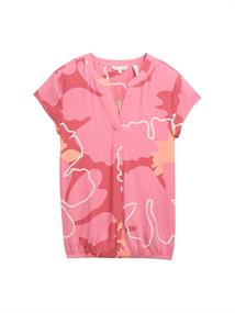 Bluse mit Muster pink big floral shapes design