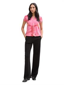 Bluse mit Muster pink big floral shapes design