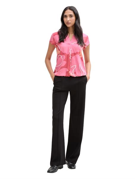 Bluse mit Muster pink big floral shapes design