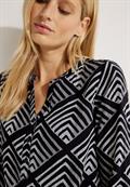 Bluse mit Ornamentprint black