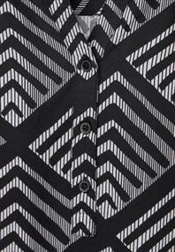 Bluse mit Ornamentprint black