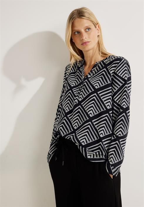 bluse-mit-ornamentprint-black