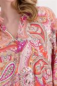 Bluse mit Paisleymuster apricot gemustert