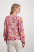 Bluse mit Paisleymuster apricot gemustert