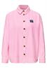 Bluse mit Patchdetail tulip pink