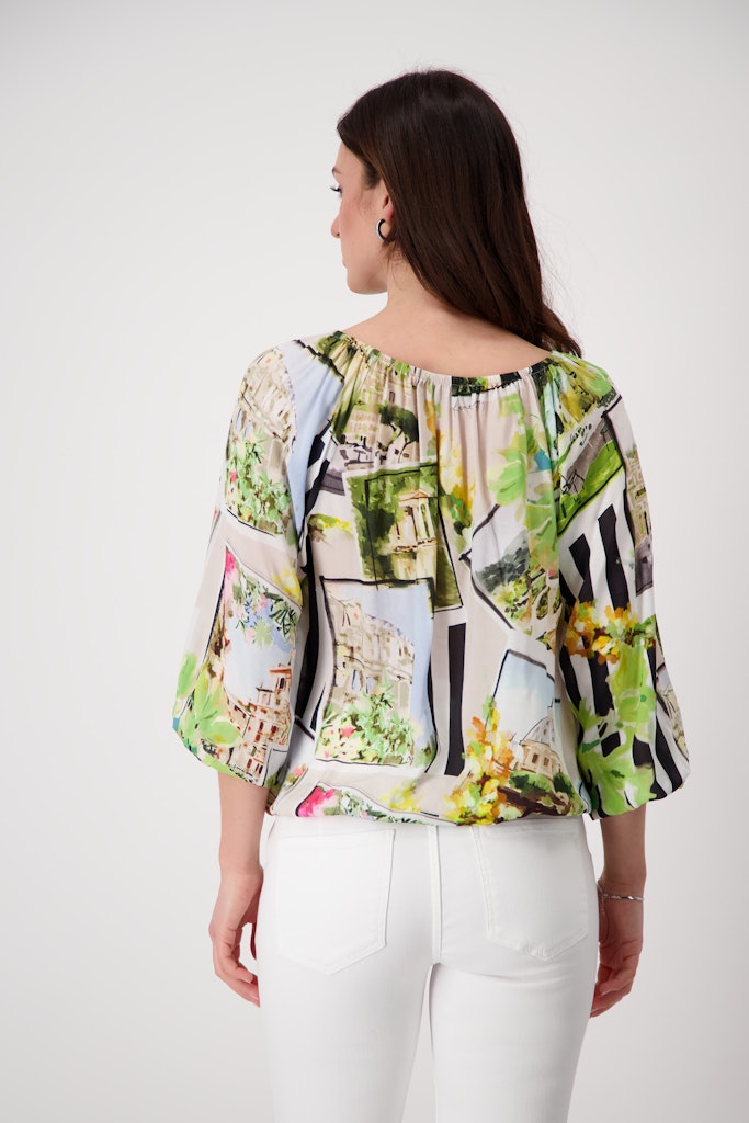 bluse-mit-polaroidmuster-marmor-gemustert