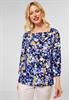 Bluse mit Print grand blue