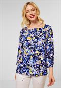 Bluse mit Print grand blue