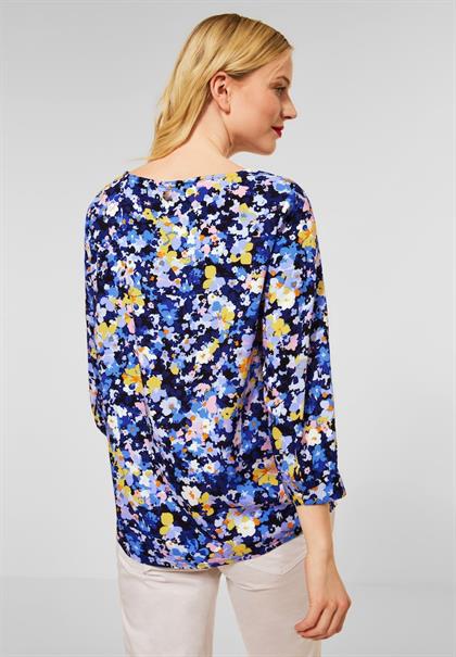 Bluse mit Print grand blue