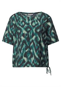 Bluse mit Print hunter green