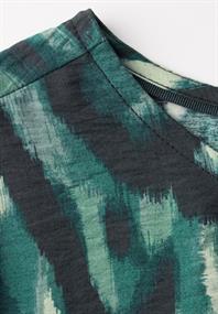 Bluse mit Print hunter green