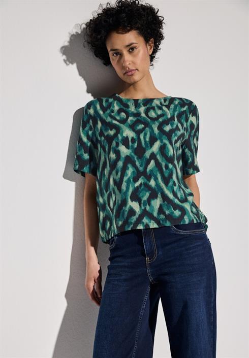 bluse-mit-print-hunter-green
