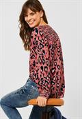 Bluse mit Print Mix rose pepper