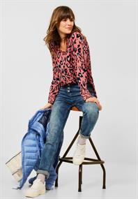 Bluse mit Print Mix rose pepper
