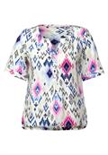Bluse mit Print vanilla white