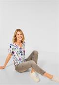 Bluse mit Print vanilla white