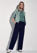 Bluse mit Raffung am Arm hunter green