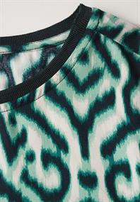 Bluse mit Raffung am Arm hunter green