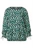Bluse mit Raffung am Arm hunter green