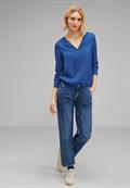 Bluse mit Raffung fresh intense gentle blue