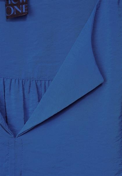 Bluse mit Raffung fresh intense gentle blue