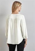 Bluse mit Raffungen off white
