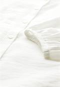 Bluse mit Raffungen off white
