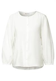 Bluse mit Raffungen off white