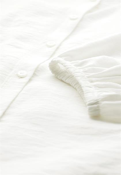 Bluse mit Raffungen off white